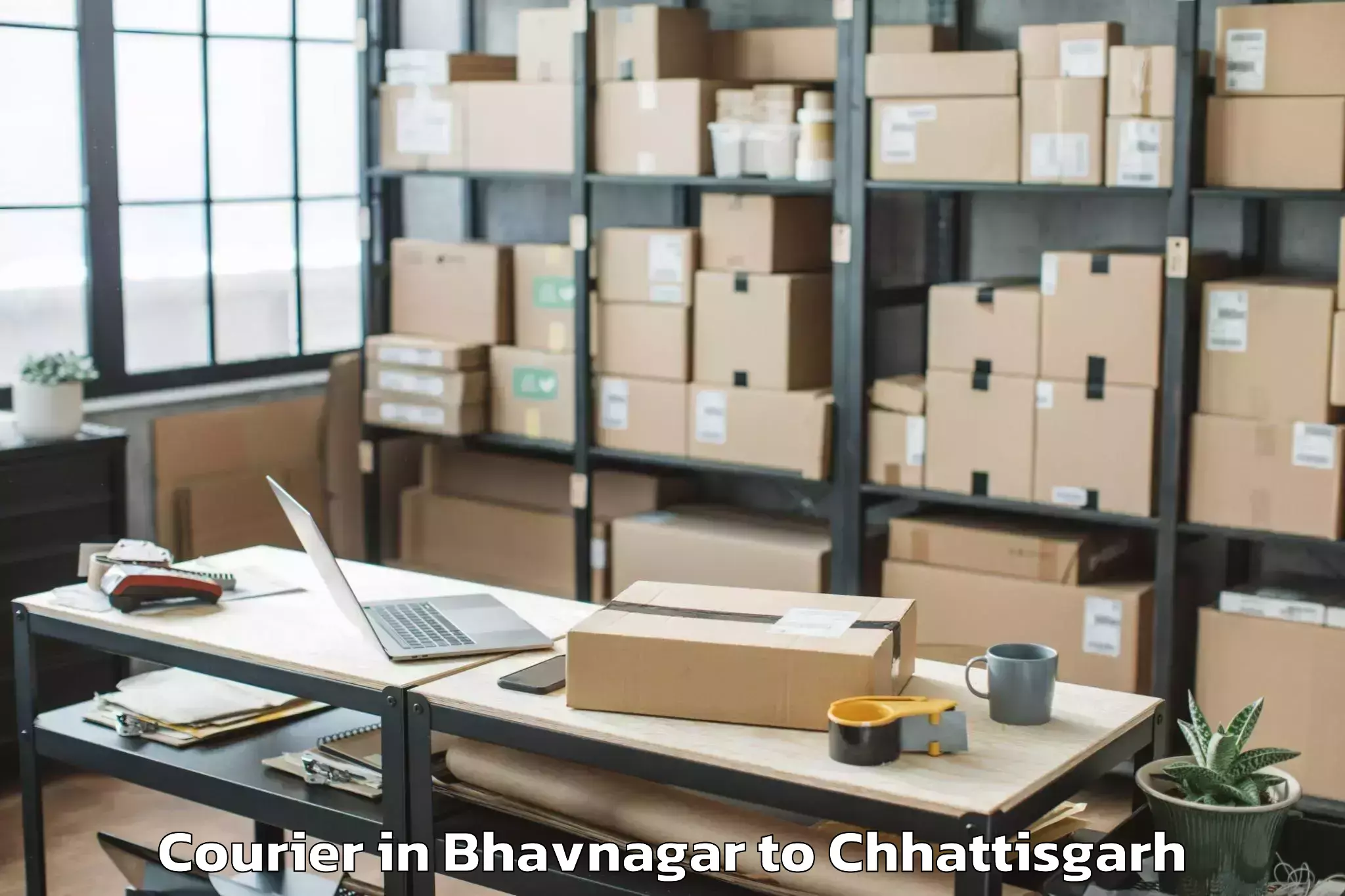 Leading Bhavnagar to Bhanupratappur Courier Provider